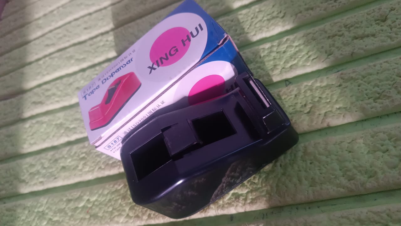 Plastic Tape Dispenser Cutter for Home Office use (1 pc) Plastic Tape Dispenser Cutter for Home Office use (1 pc)
